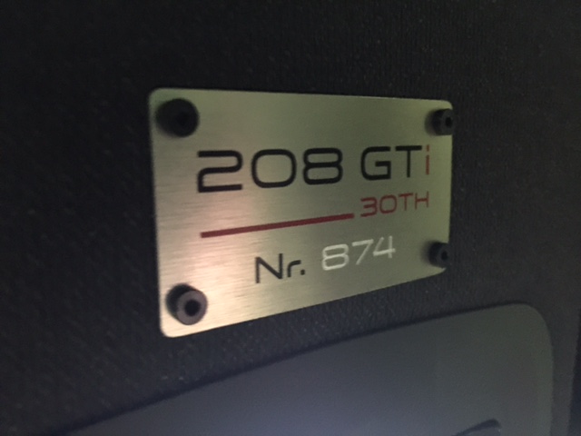 208 GTi 30th Anniversary