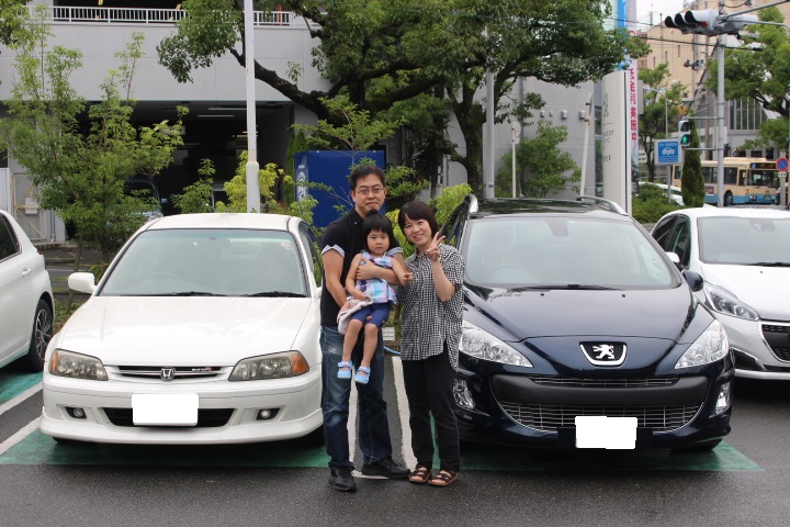 プジョー３０８SWPremium（認定中古車）ご納車