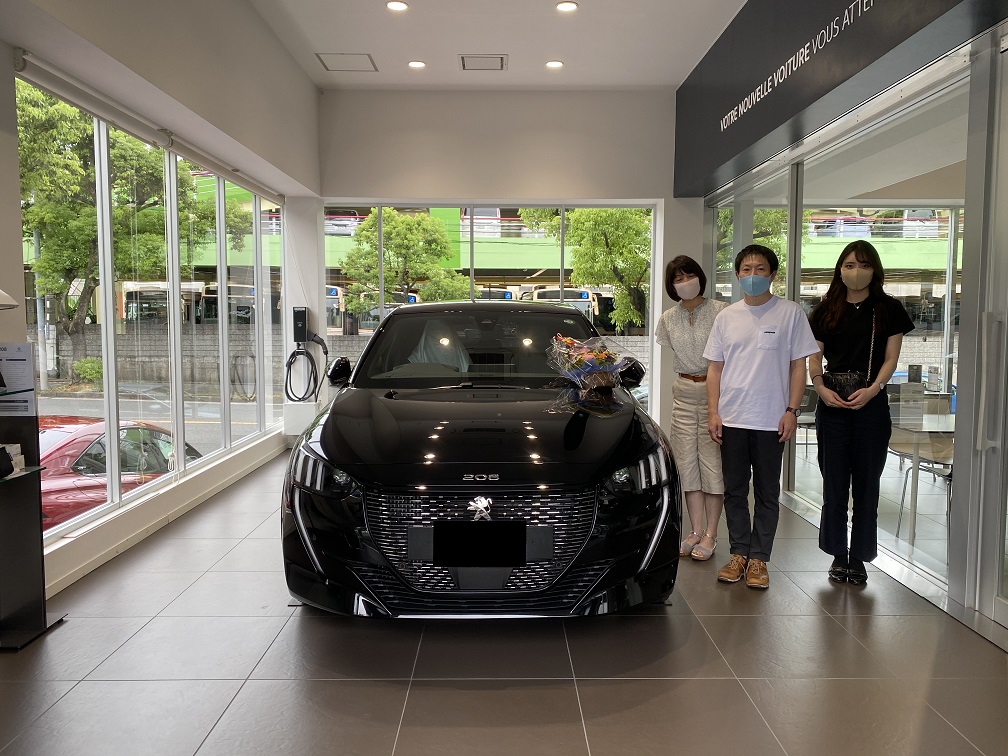 New 208 GTLINE（ペルラネラブラック）ご納車