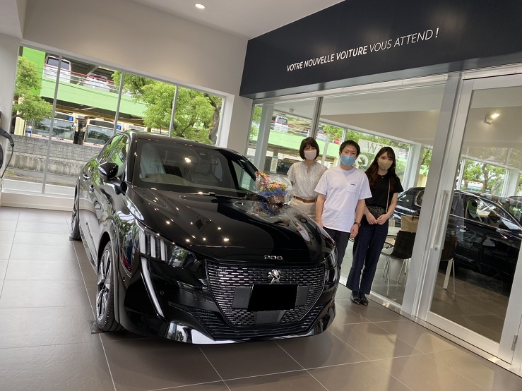 New 208 GTLINE（ペルラネラブラック）ご納車